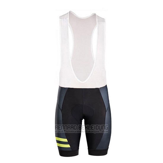 2018 Fahrradbekleidung Trek Licht Gelb Trikot Kurzarm und Tragerhose